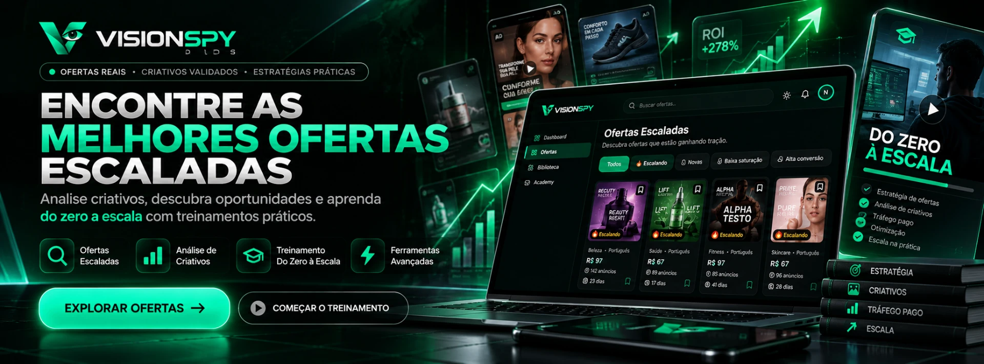 VisionSpy Ads — encontre as melhores ofertas escaladas